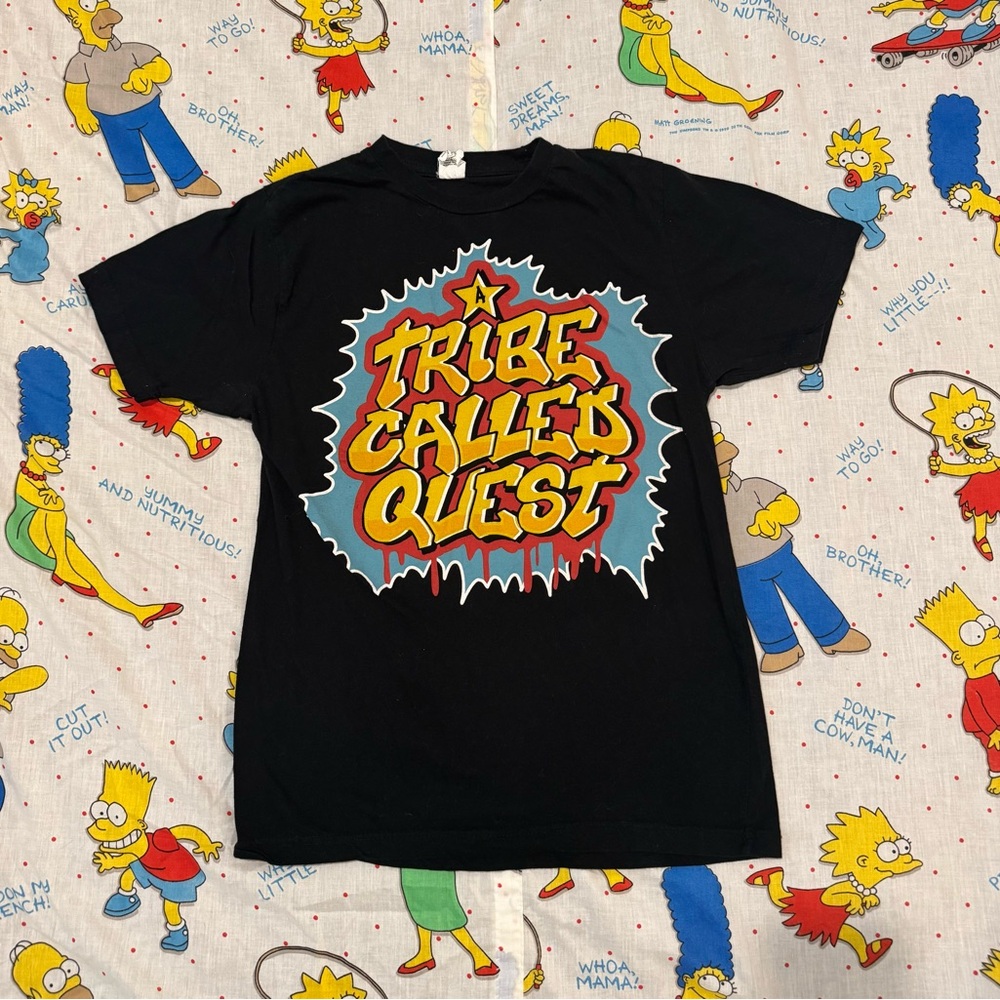 Vintage Y2K A Tribe Called Quest Band Shirt Spray Paint Size Small